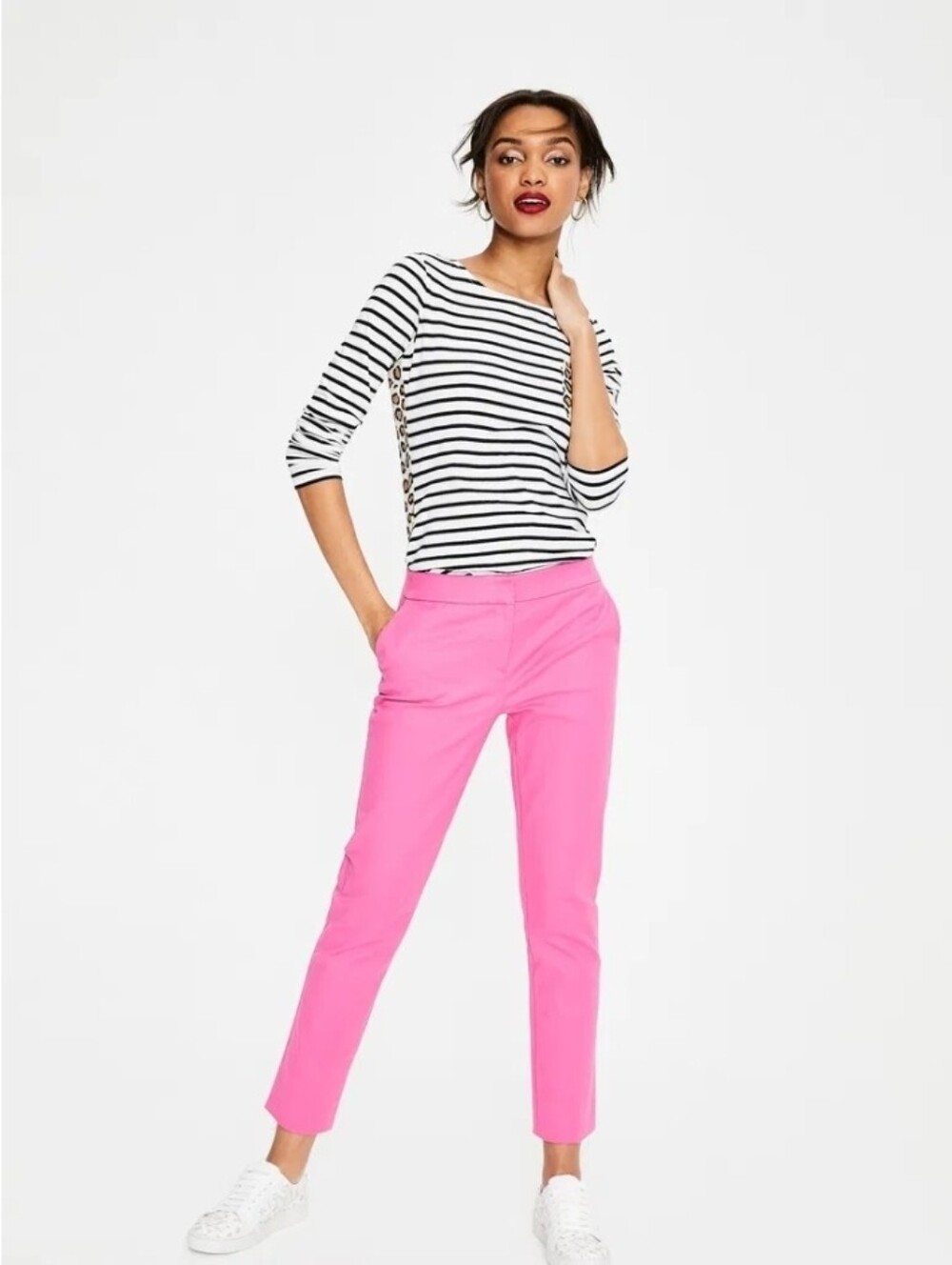 Boden Berry Pink 7/8 Trousers - Size 14R